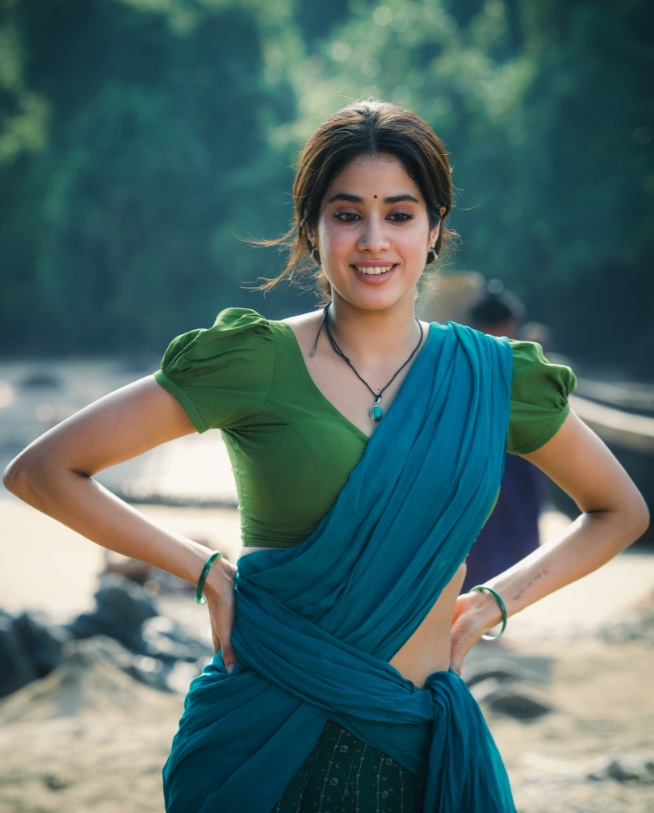 Behind the Scenes of “Devara: Part 1”: Janhvi Kapoor as Thangam